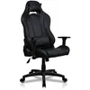 Image de Arozzi Chaise Gaming Ergonomique Torretta - Chaise de Bureau en Tissu Doux, Dossier Réglable avec Oreiller Cervical et Lombaire - Design Suédois, Setup Bureau Professionnel, Noir Pur