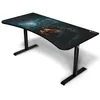 Image de Arozzi Bureau Gamer Arena Large - 160x82 cm - Bureau Gaming à Hauteur Réglable avec Rangement pour Câbles et Support Triple Écran - Tapis de Souris Lavable Intégral - Omega