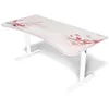 Image de Arozzi Bureau Gamer Arena Large - 160x82 cm - Bureau Gaming à Hauteur Réglable avec Rangement pour Câbles et Support Triple Écran - Tapis de Souris Lavable Intégral - Sakura