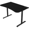 Image de Bureau Gaming Arozzi Arena Small - 114x71 cm - Bureau Gamer avec Cadre Acier, Rangement pour Câbles et Support Double Écran - Tapis de Souris Lavable Intégral - Noir Intense