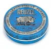Image de Reuzel Pommade à tenue forte bleue, pommade à tenue forte pour un look ultra brillant, soluble dans l'eau avec un parfum de vanille, 1,3oz/35g