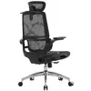 Image de SIHOO M59AS Chaise Ergonomique, Support Lombaire Adaptatif, 150 kg, Noir | Accoudoirs 3D Rabattables, Toute Maille Aérée, Base Alu Renforcée, Soutien Actif, Double Dossier