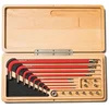 Image de SILCA HX-One Jeu de clés Allen pour la Maison | KIT d'outils pour clé en L | Tournevis magnétique de 6 mm pour Embouts 1/4" Inclus | Métrique Hex/TORX | Boîtier en Bois usiné CNC