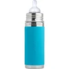 Image de Pura Bouteille isotherme en acier inoxydable avec silicone (sans tétine en plastique, non toxique, sans BPA, Aqua'