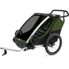 Image de Thule Chariot Cab Remorque Vélo Multisports Aluminum/Cypress Green, One-Size