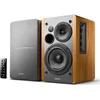 Image de Edifier R1280DB Enceintes de bibliothèque Bluetooth alimentées - Entrée Optique - Moniteurs de Studio sans Fil - Enceinte de proximité 4 Pouces - 42W RMS - Grain de Bois