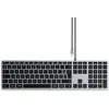 Image de SATECHI Slim W3 Clavier Filaire Rétroéclairé avec Pavé Numérique - Touches Lumineuses et Connexion USB-C - Compatible avec iMac 2020, Mac Mini 2020, MacBook Pro 2020, MacBook Air 2020 (AZERTY)