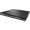 Image de Commutateur réseau Cisco Catalyst 3650-48FS-L, 48 Ports GbE PoE+, 4 Ports de Liaison Montante 1G, Ensemble de fonctionnalités LAN de Base, Garantie à Vie limitée améliorée (WS-C3650-48FS-L)