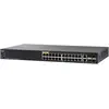 Image de Commutateur géré Cisco SG350-28P, avec 28 ports Gigabit (GbE), combine 24 ports Gigabit Ethernet RJ45, 2 connecteurs SFP et 2 ports Gigabit Ethernet, plus 195 W PoE, protection à vie limitée (SG350-28P-K9-EU)