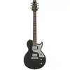 Image de Aria Pro II Hot Rod Collection 718-MK2 Brooklyn Open Pore Black guitare électrique avec plaque de protection en aluminium