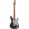 Image de Aria Pro II Hot Rod Collection 714-GTR Black guitare électrique avec plaque de protection en aluminium
