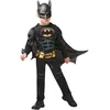 Image de RUBIE'S DC officiel - BATMAN - Déguisement Luxe Enfant édition Batman 80 ans - Taille 3 à 8 ans - Costume avec combinaison matelassée, demi ceinture, cape détachable et masque inclus sous blister