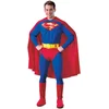 Image de Rubies - DC officiel - Déguisement Adulte Classique Superman - Taille S - Combinaison avec Torse 3D Rouge et Bleu SuperMan + Cape Rouge + Paire de Surbottes Rouge Carnaval