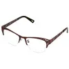 Image de LOEWE Montures de lunettes unisexe pour adulte VLW444M510A57 - Marron brillant - Taille 55