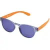 Image de Police - Lunette de soleil S1945 Exchange 2 Ronde, SEMI MATT TRANSPARANT BLUE & ORANGE FRAME / BLUE VIOLET MIRROR LENS