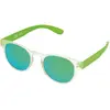 Image de Police - Lunette de soleil S1945 Exchange 2 Ronde, TRANSPARANT CRYSTAL & BRIGHT GREEN FRAME / GREEN MIRROR LENS