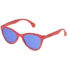 Image de Police - TRICK 6 SPL086, Oeil de chat, acétate, femme, RED/GREY BLUE MIRROR POLARIZED(Z68B), 54/17/140