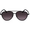 Image de KARL LAGERFELD Men's Sunglasses KL344S - Black with Gradient Grey Lens