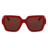 Image de KARL LAGERFELD Women's Sunglasses KL6104SR - Red with Solid Brown Lens