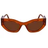Image de KARL LAGERFELD Women's Sunglasses KL6122S - Caramel with Solid Brown Lens
