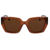 Image de KARL LAGERFELD Women's Sunglasses KL6143S - Light Brown with Solid Brown Lens