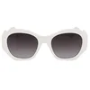 Image de KARL LAGERFELD Women's Sunglasses KL6146S - White with Gradient Smoke Lens