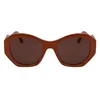 Image de Karl Lagerfeld KL6146S 200 Brown Sunglasses Woman Iniettato, Modified Rectangle, 54