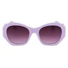Image de Karl Lagerfeld KL6146S 516 Lilac Sunglasses Woman Iniettato, Modified Rectangle, 54