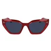Image de KARL LAGERFELD Women's Sunglasses KL6145S - Red with Solid Grey Lens