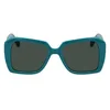 Image de KARL LAGERFELD Women's Sunglasses KL6140S - Green with Solid Green Lens