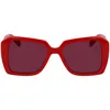 Image de KARL LAGERFELD Women's Sunglasses KL6140S - Red with Solid Wine Lens