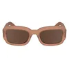 Image de Calvin Klein Unisex Adult Sunglasses CK24511S - Peach with Solid Brown Lens