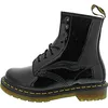 Image de Dr. Martens 1460 Patent Acid Bottines en Cuir pour Femme - Noir - Noir, 39.5 EU