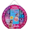 Image de CRA-Z-ART 34070 Barbie Sparkling Mani Designer Babrie Carry Case Beauty Set Polish Pedi Soak and Nail Stickers Produit Officiel Rose