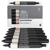 Image de W&N PROMARKER SET X6 TONS DE CHAIR SET X1