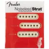 Image de Fender Vintage Noiseless Stratocaster Pickups, Aged White micros (set de 3)