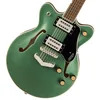 Image de Gretsch G2655 Streamliner Center Block Jr Double-Cut V-Stoptail Steel Olive - Guitare Semi Acoustique