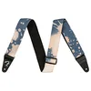 Image de Fender Sangle Guitare Tie-Dye Acid Wash Bleu Délavé, Réglable 34"-59"