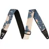Image de Fender Tie Dye Acid Wash sangle guitare bleue