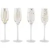 Image de Mikasa Cheers Verre flûte à champagne en cristal gravé - Doré
