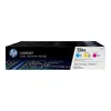 Image de Pack de 3 cartouches de toner trois couleurs HP 126A (CF341A) authentiques pour HP LaserJet Pro CP1025