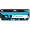 Image de HP 971 Cartouche dencre cyan authentique (CN622AE) pour HP Officejet Pro X451/X476/X551/X576