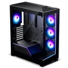 Image de Phanteks NV5X, Châssis de jeu ATX à haut débit d'air, ventilateurs ARGB S25 de 4 x 120 mm, port de type C haute vitesse, support de radiateur à 360°, éclairage ARGB intégré, double panneaux en verre