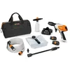 Image de STIHL Laveuse à pression à batterie RCA 20, avec 2 piles AS 2 et chargeur AL 1, nettoyeur haute pression, batterie, parfait pour terrasses et allées, outils de jardin