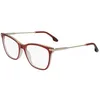 Image de Victoria Beckham VB2612 607 Wine/Honey Eyewear Woman ZYL, Modified Rectangle, 52