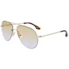 Image de Victoria Beckham VB213S 723 Gold/Honey Sunglasses Woman Metallo, Aviator, 61