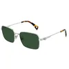 Image de Lanvin LNV104S 045 Silver/Green Sunglasses Man Metallo, Rectangle, 56