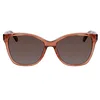 Image de Calvin Klein CK21529S 59389 601 rose sole Women's Acetate, Standard, 55
