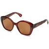 Image de Lanvin LNV628S 601 Deep Red Sunglasses Woman Iniettato, Modified Rectangle, 54