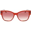 Image de Karl Lagerfeld KL6069S 805 Orange/Yellow Sunglasses Woman Acetato, Butterfly, 54